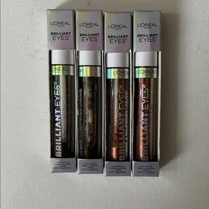 4x L'Oréal Paris Brilliant Eyes Liquid Eyeshadow